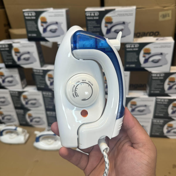 Flat Folding Traveling Steam Iron - Lot Imported