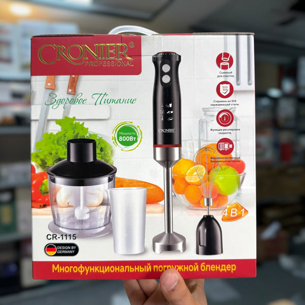 Cronier 4-in-1 Hand Blender Set