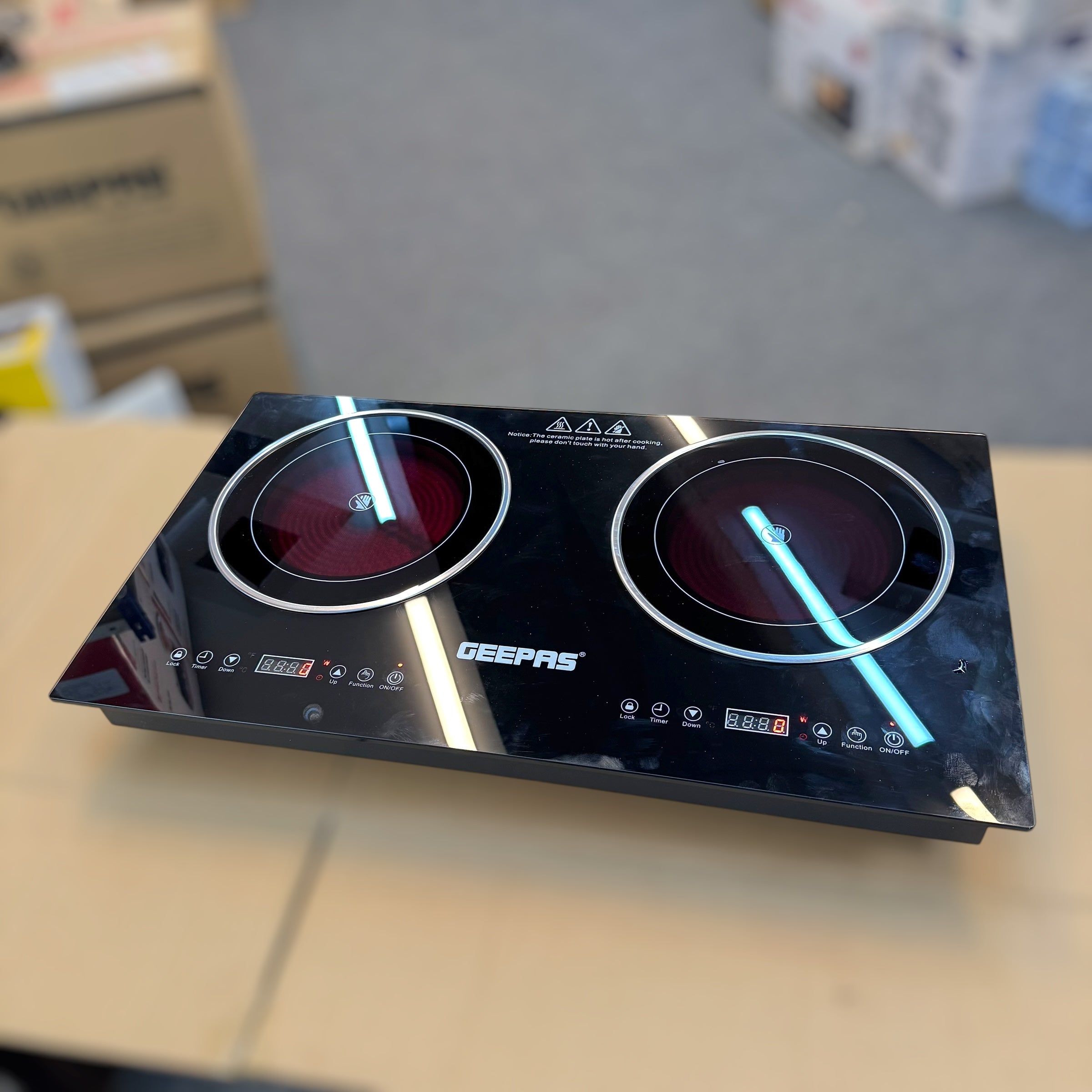 Geepas Double Burner Infrared Cooker