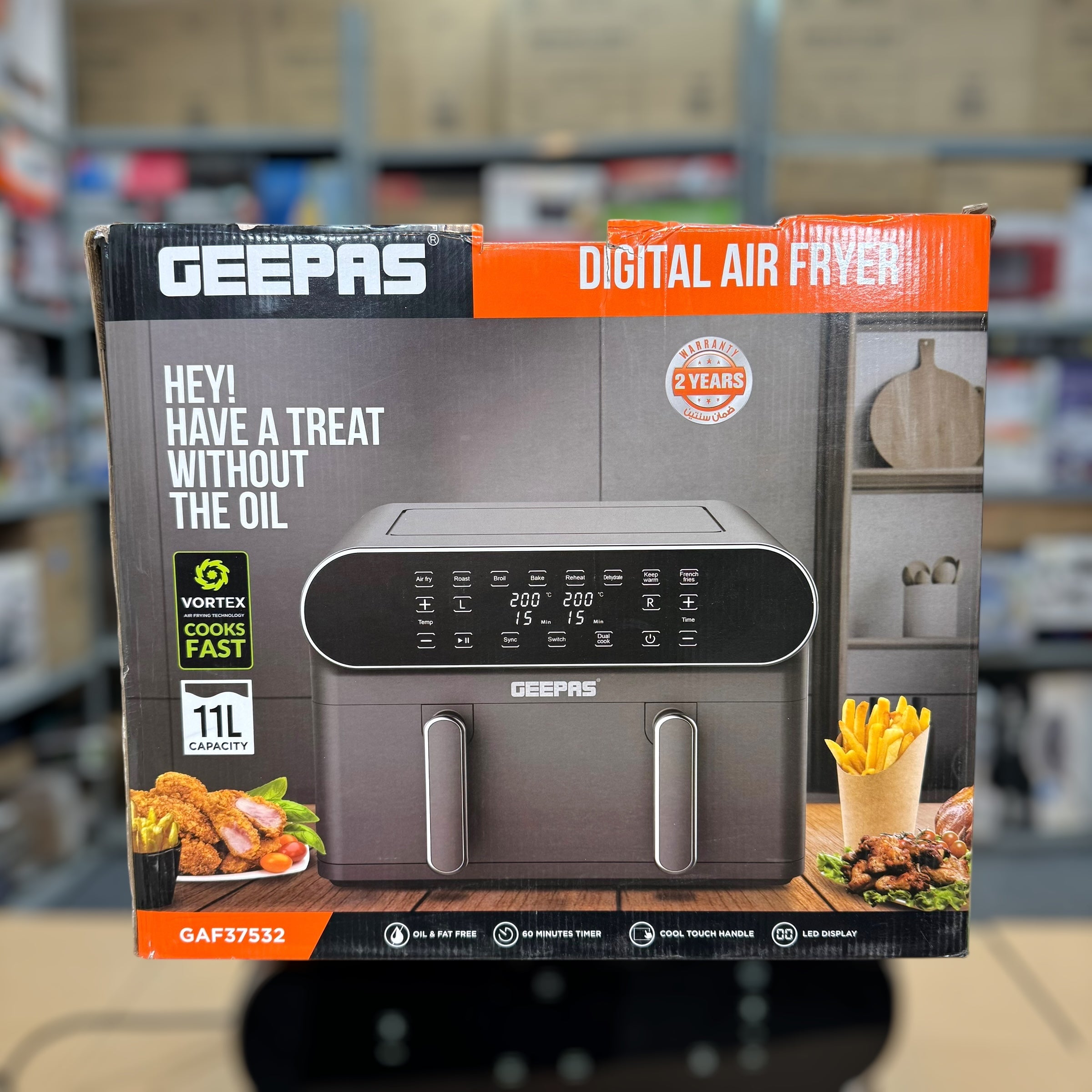 Geepas Digital 11L AIr Fryer