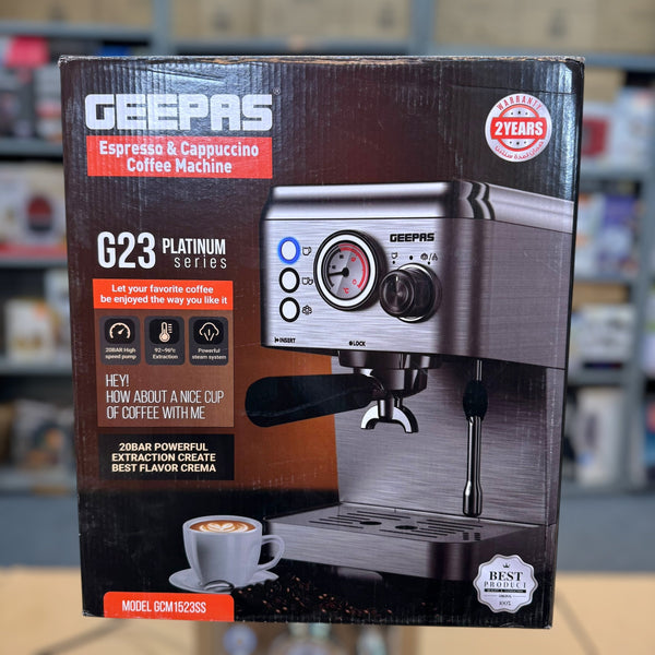 Geepas Expresso & Cuppuccino Coffee Machine