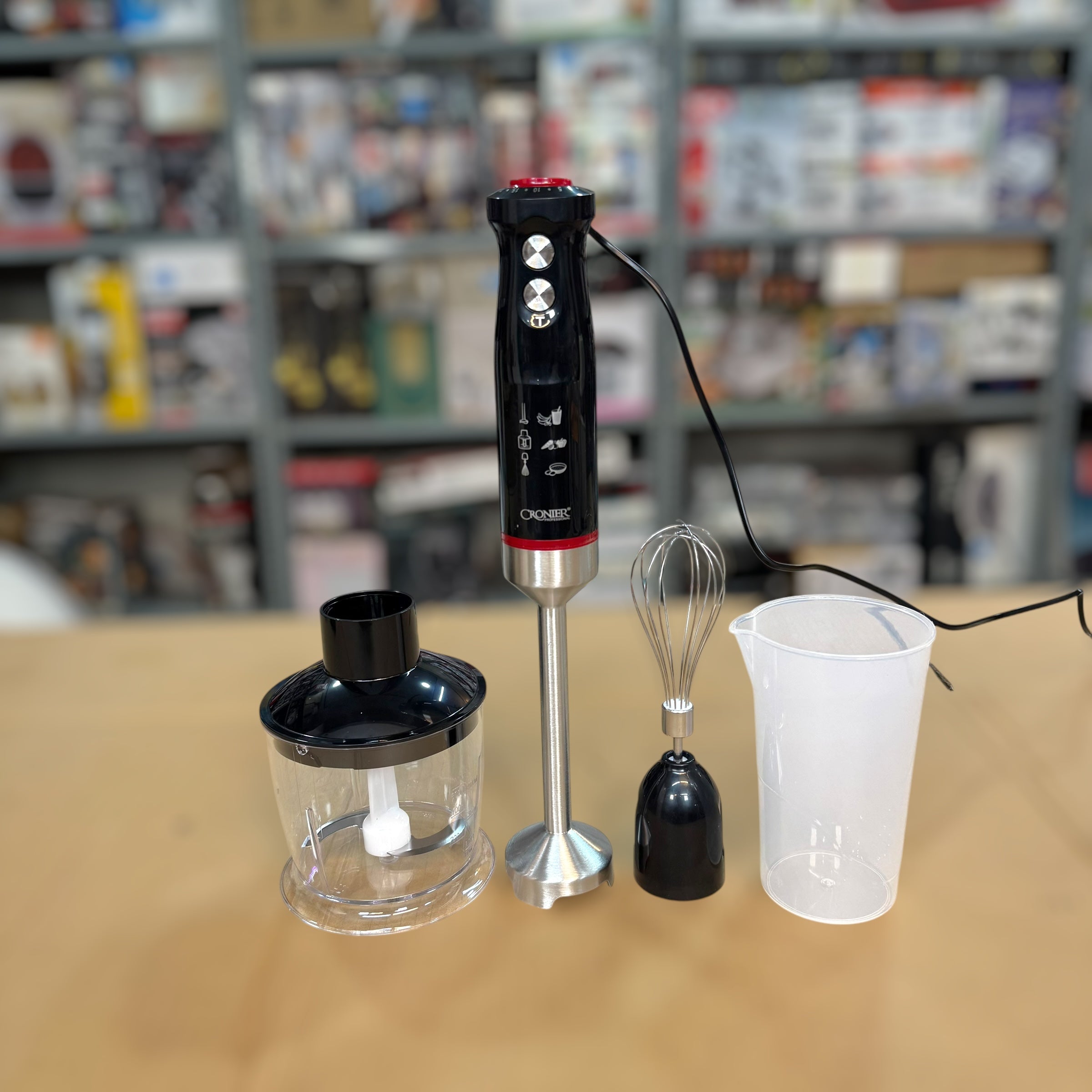 Cronier 4-in-1 Hand Blender & Chopper Set