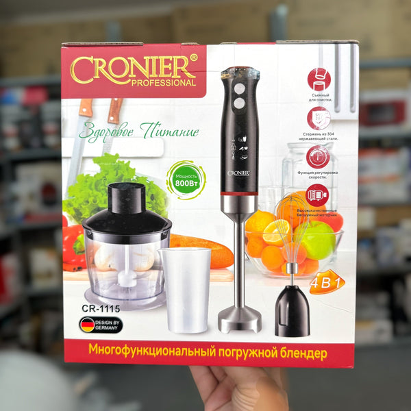 Cronier 4-in-1 Hand Blender & Chopper Set