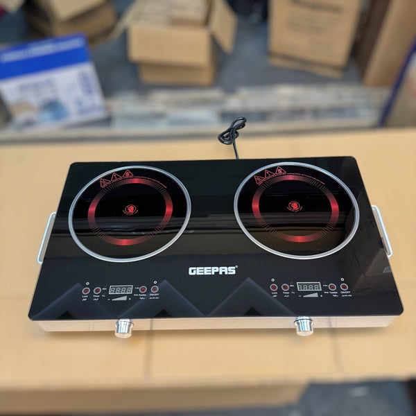 Geepas Digital Double Burner Infrared Cooker