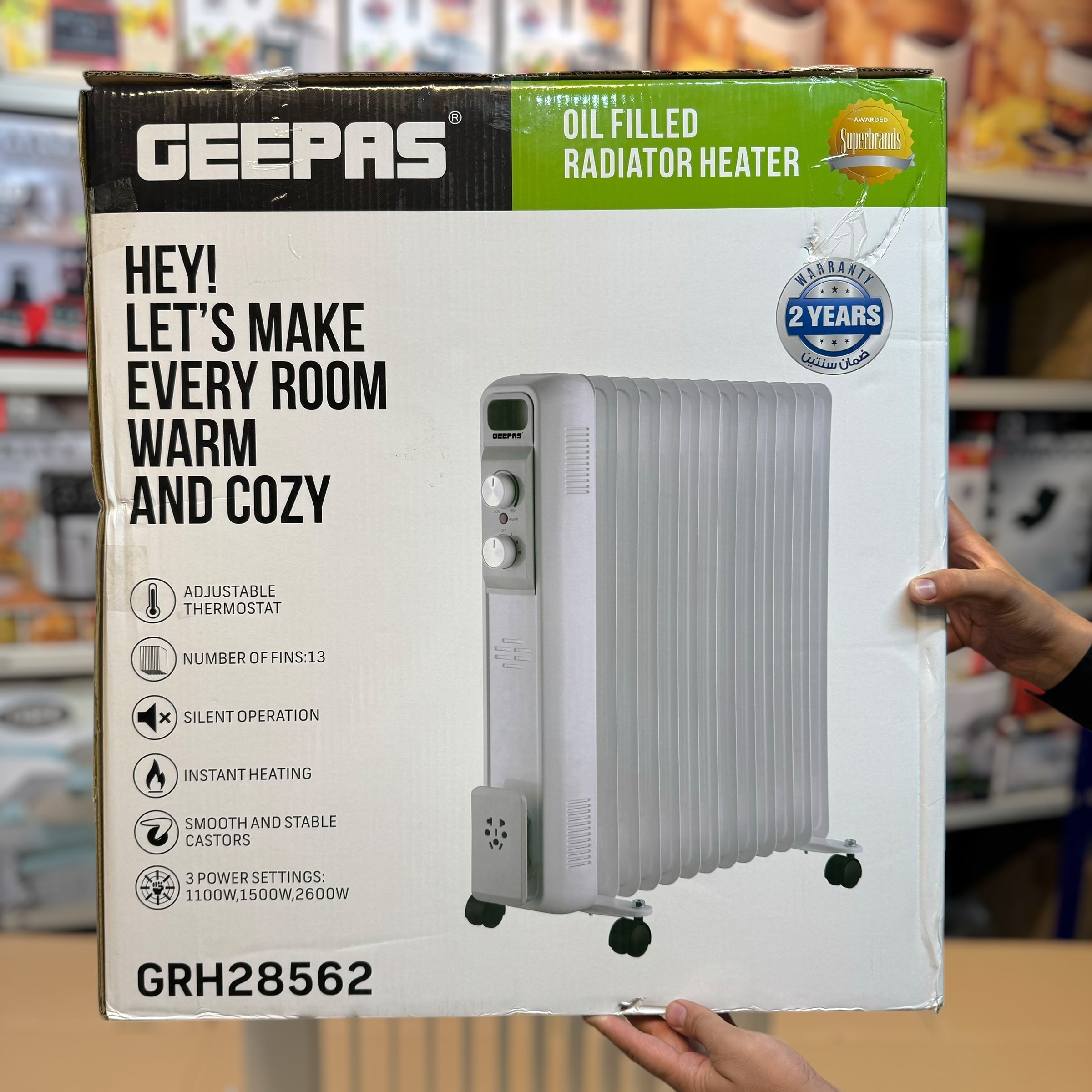 Geepas Oil Filled Radiator Heater