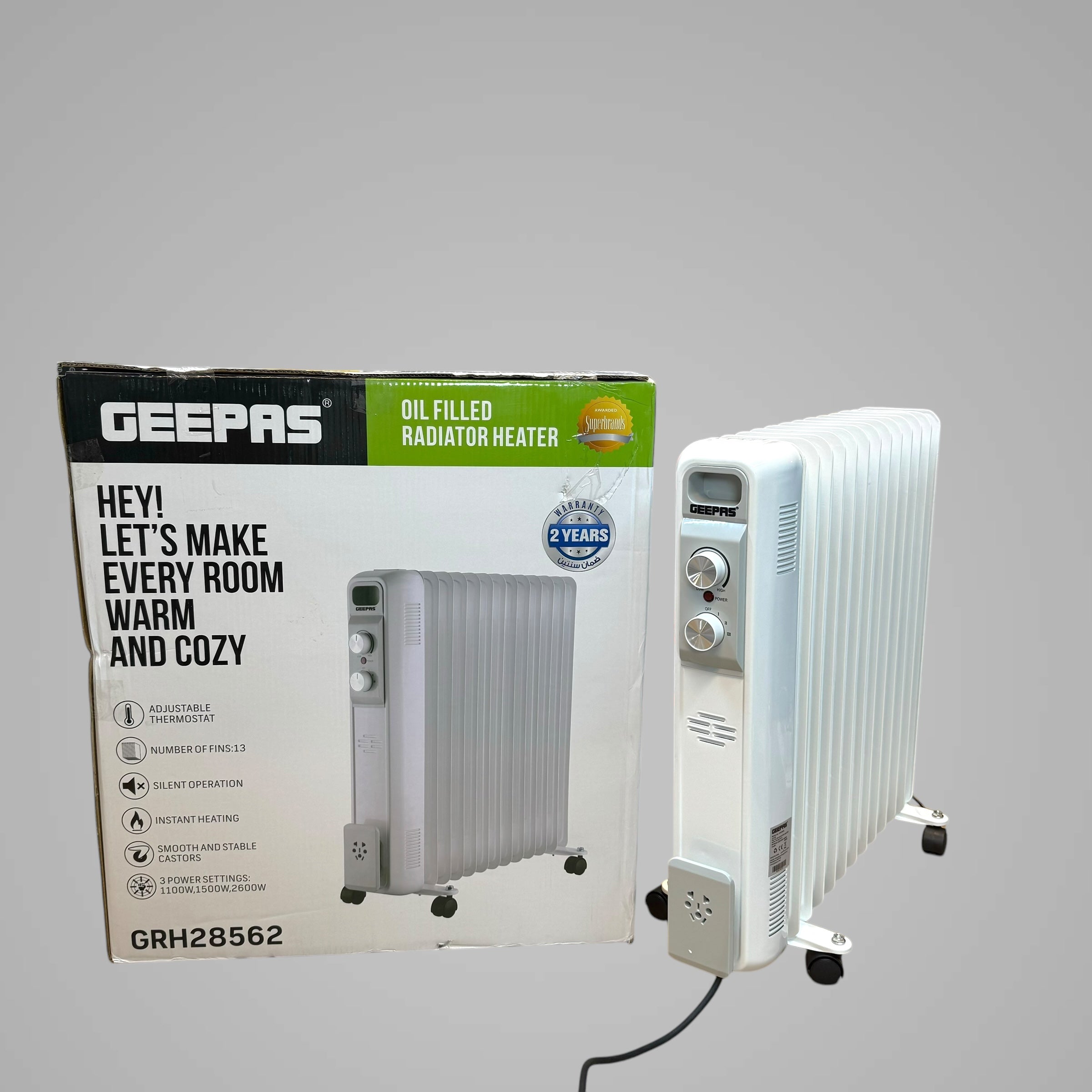 Geepas Oil Filled Radiator Heater